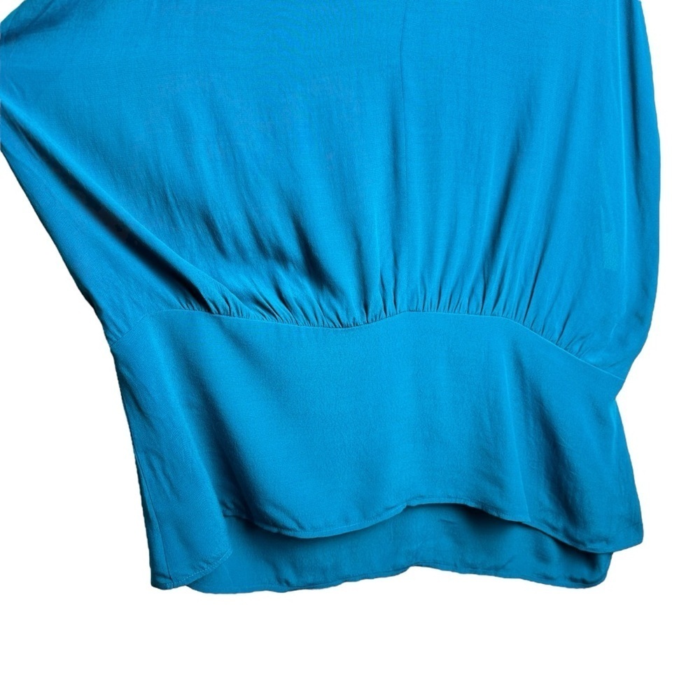Sejour Size 2X Sleeveless V Neck Blouse Teal Blue Summer Casual Comfortable - Picture 6 of 10
